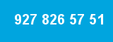 927 826 57 51 927 826 57 51